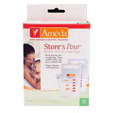 Ameda Store 'N Pour Breast Milk Storage Bags