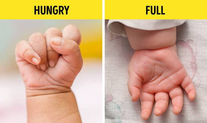حركات يد الرضيع ومعانيها